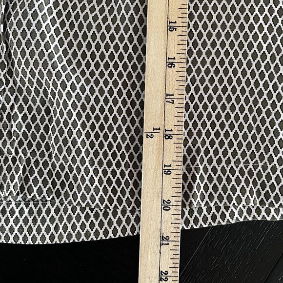 Equipment Femme Womens Blouse Box Sleevless Black White Size M - Picture 11 of 12